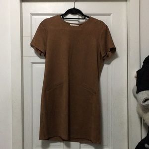 Wayf suede dress